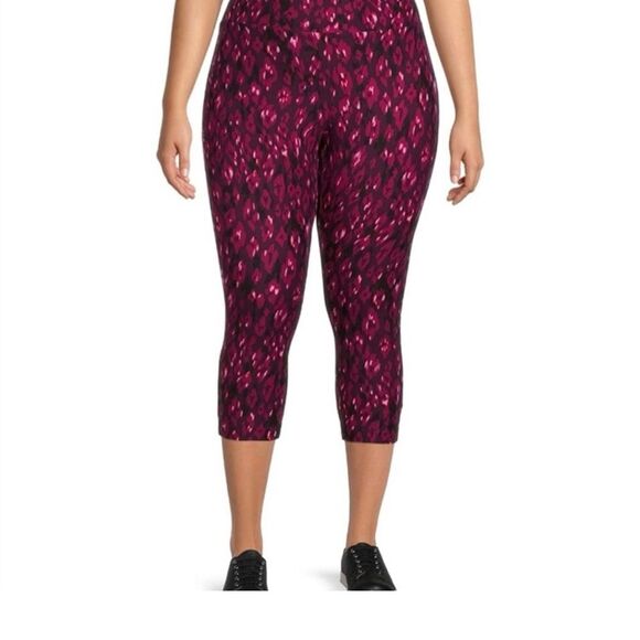 Terra & Sky High Rise Plus Printed Legging Capri. NWT Size 2X. - Picture 1 of 8